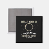 ニューヨーク2024年皆既食太陽の マグネット (正面/裏面)