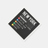 ニューヨーク5ボロウズ スタンダードカクテルナプキン (角)