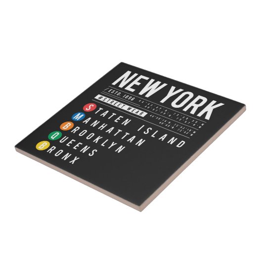 ニューヨーク5ボロウズ タイル (側面)