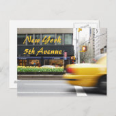 ニューヨーク5thアベニューハガキ ポストカード (正面/裏面)