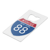 ニューヨーク88州間標識 クレジットカード栓抜き (裏面アングル)