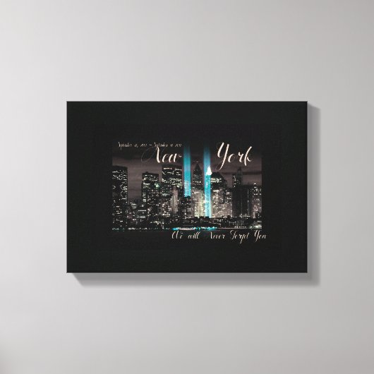 ニューヨーク9-11メモリアル キャンバスプリント (正面)