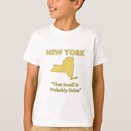 ニューヨーク - その臭いはおそらく尿 Tシャツ (正面)