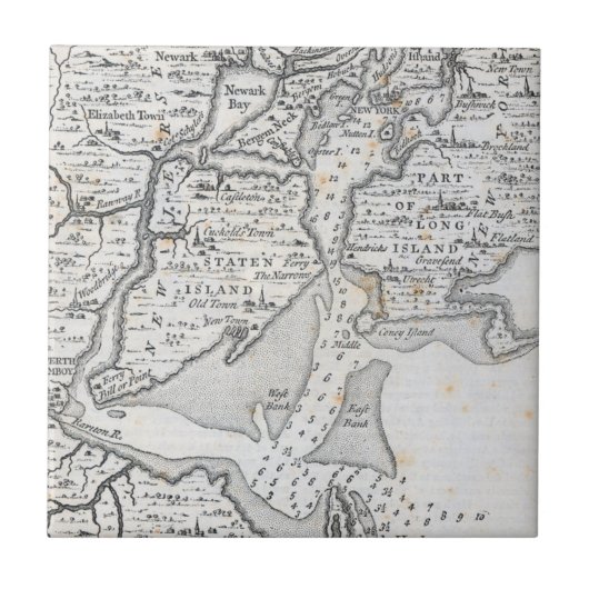 ニューヨーク|の中間の18世紀 タイル (正面)