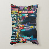 「ニューヨーク」の油絵、ニューヨークの夜景。 アクセントクッション (正面(垂直))