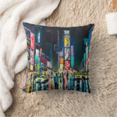 「ニューヨーク」の油絵、ニューヨークの夜景。 クッション (ブランケット)