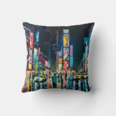 「ニューヨーク」の油絵、ニューヨークの夜景。 クッション (裏面)