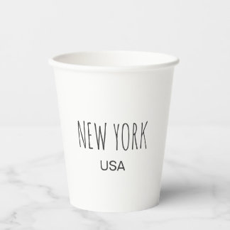 ニューヨーク アメリカ合衆国 モダン・タイポグラフィーデザイン 紙コップ