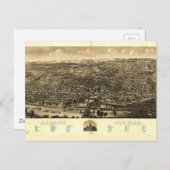 ニューヨーク,アルバニーの空中表示(1879) ポストカード (正面/裏面)