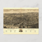 ニューヨーク，アルバニーの空中表示(1879) ポストカード (正面)