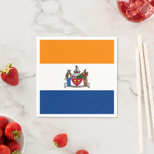 ニューヨーク・アルバニー国旗 スタンダードカクテルナプキン (インサイチュ)