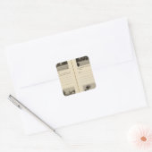 ニューヨーク・アルバニー スクエアシール (封筒)