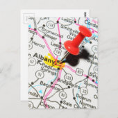 ニューヨーク，アルバニー ポストカード (正面/裏面)