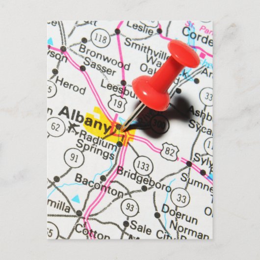 ニューヨーク，アルバニー ポストカード (正面)