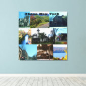 ニューヨーク，イサカ美しい キャンバスプリント (インサイチュ (ウッドフロア))