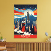 ニューヨーク:イノベーションハート キャンバスプリント (インサイチュ (リビング))