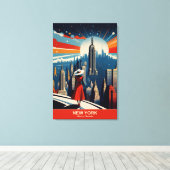 ニューヨーク:イノベーションハート キャンバスプリント (インサイチュ (ウッドフロア))