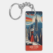 ニューヨーク：イノベーションハート キーホルダー (正面左)
