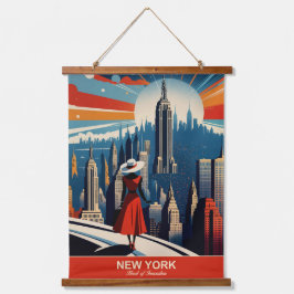 ニューヨーク：イノベーションハート 吊り下げ型タペストリー