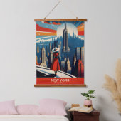 ニューヨーク：イノベーションハート 吊り下げ型タペストリー (寝室)