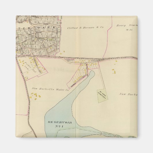 ニューヨーク，イーストチェスター マグネット (正面)