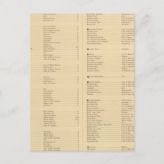 ニューヨーク,ウェストチェスターカウンティ4 ポストカード (正面)