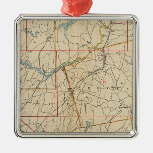 ニューヨーク·ウェストチェスター·カウンティー2 メタルオーナメント (正面)