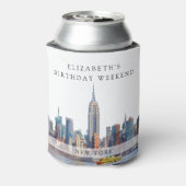 ニューヨーク ウォーターカラー バースデー ウィークエンド 缶クーラー (缶裏面)