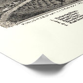 ニューヨーク・ウォータービルのパノラママップ – 1885 ポスター (角)