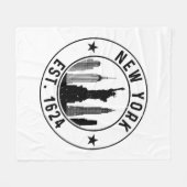 ニューヨーク・エスト。1624ニューヨークシティラバーニューヨーク フリースブランケット (正面(横))