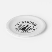 ニューヨーク・エスト。1624ニューヨークシティラバーニューヨーク ペーパープレート (アングル)