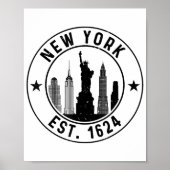 ニューヨーク・エスト。1624ニューヨークシティラバーニューヨーク ポスター (正面)