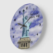ニューヨーク·エリス島自由の女神 ラージ壁時計 (傾斜)