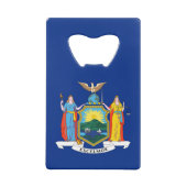 ニューヨーク：エンパイア州、ホームビッグアップル国旗 クレジットカード栓抜き (裏面)