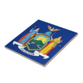 ニューヨーク:エンパイア州、ホームビッグアップル国旗 タイル (側面)