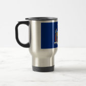 ニューヨーク:エンパイア州、ホームビッグアップル国旗 トラベルマグ (左)