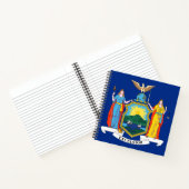 ニューヨーク：エンパイア州、ホームビッグアップル国旗 ノートブック (内部)
