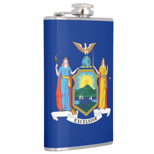 ニューヨーク:エンパイア州、ホームビッグアップル国旗 フラスク (右)