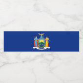 ニューヨーク：エンパイア州、ホームビッグアップル国旗 ペットボトルラベル (シングルラベル)