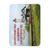 ニューヨーク,オグデンズバーグハーバーライトハウス マグネット (縦)