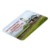 ニューヨーク,オグデンズバーグハーバーライトハウス マグネット (左側)