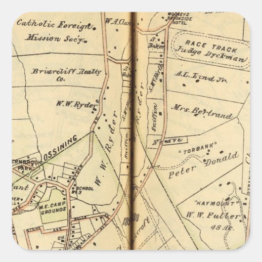 ニューヨーク・オッシニング スクエアシール (正面)