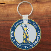 ニューヨーク・キーチェーン・ブルックリン特別区の封印 キーホルダー (正面)