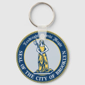 ニューヨーク・キーチェーン・ブルックリン特別区の封印 キーホルダー (裏面)