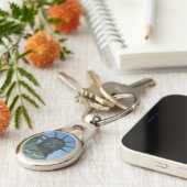 ニューヨーク・キーチェーン「自由の女神」記念品 キーホルダー (側面)