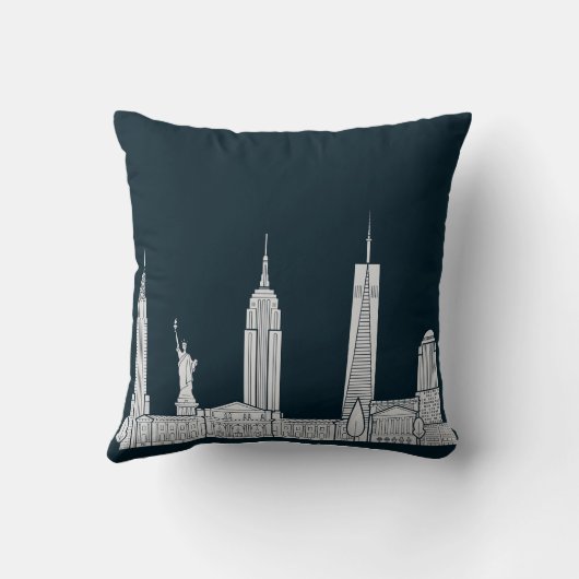 ニューヨーク クッション (裏面)
