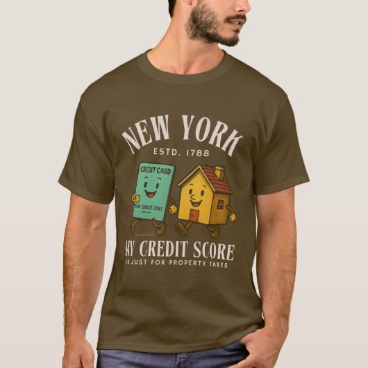 ニューヨーク クレジットスコア Tシャツ (正面)