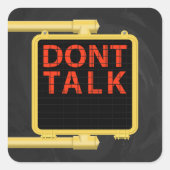 ニューヨーク・クロスウォークサイン・トーク スクエアシール (正面)