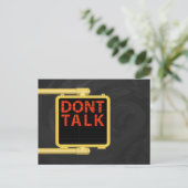 ニューヨーク・クロスウォークサイン・トーク ポストカード (スタンド正面)