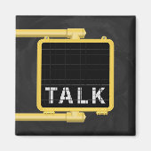 ニューヨーク・クロスウォークサイン・トーク マグネット (正面)